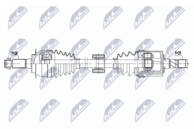 Приводной вал NTY NPW-SU-063