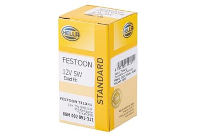 HELLA 8GM002091311 Kvēlspuldze, Numura apgaismojuma lukturis