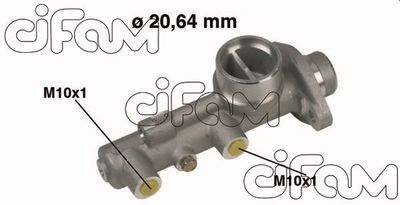 Galvenais bremžu cilindrs CIFAM 202-209
