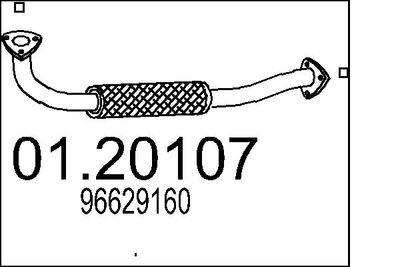 Труба выхлопного газа MTS 01.20107