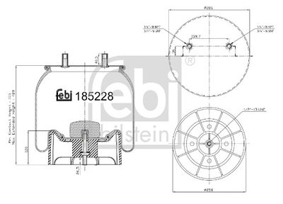 Pneimoatsperes spilvens, Pneimopiekare FEBI BILSTEIN 185228