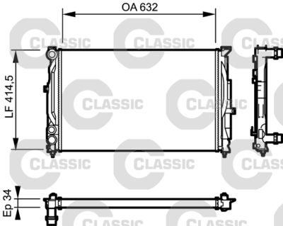 Radiators, Motora dzesēšanas sistēma VALEO 232361