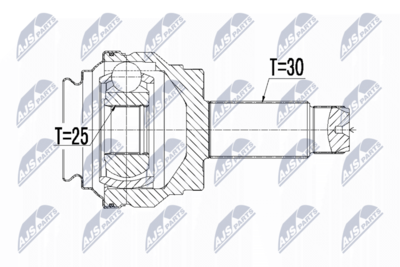 Шарнирный комплект, приводной вал NTY NPZ-BM-014