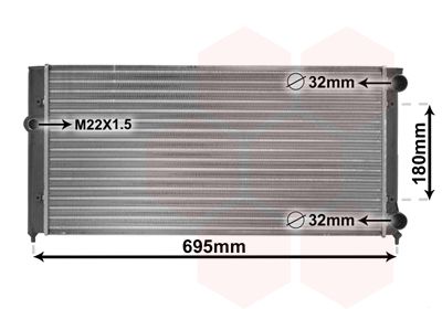 Radiators, Motora dzesēšanas sistēma VAN WEZEL 58002109