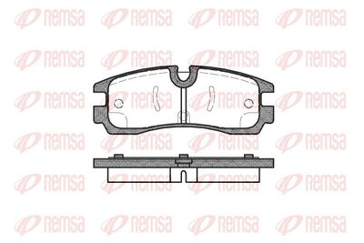 Bremžu uzliku kompl., Disku bremzes REMSA 0566.30
