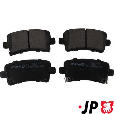 Bremžu uzliku kompl., Disku bremzes JP GROUP 1263701110