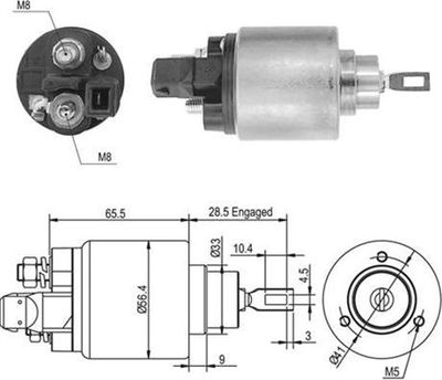 Ievilcējrelejs, Starteris MAGNETI MARELLI 940113050415
