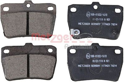 Bremžu uzliku kompl., Disku bremzes METZGER 1170420