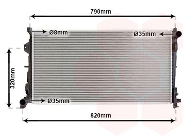 Radiators, Motora dzesēšanas sistēma VAN WEZEL 07002092