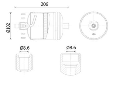 Осушитель, кондиционер MAHLE AD 324 000S