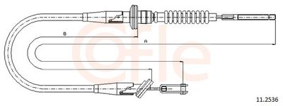 Трос, управление сцеплением COFLE 92.11.2536