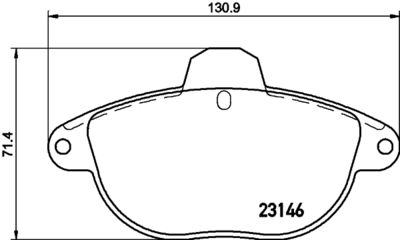 HELLA PAGID 8DB355019281 Bremžu uzliku kompl