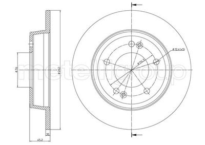 Тормозной диск METELLI 23-1440C