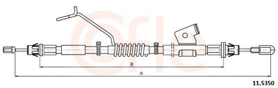 Тросик, cтояночный тормоз COFLE 11.5350
