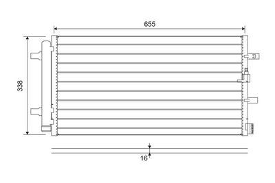 Конденсатор, кондиционер VALEO 814370
