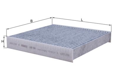 Фильтр, воздух во внутренном пространстве MAHLE LAK 184