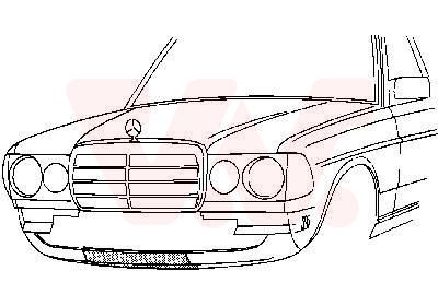 Priekšdaļas apdare VAN WEZEL 3010168