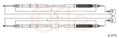 Тросик, cтояночный тормоз COFLE 11.5771