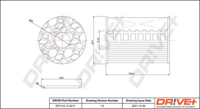 Eļļas filtrs Dr!ve+ DP1110.11.0211