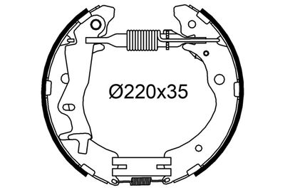 Piduriklotside komplekt VALEO 554982