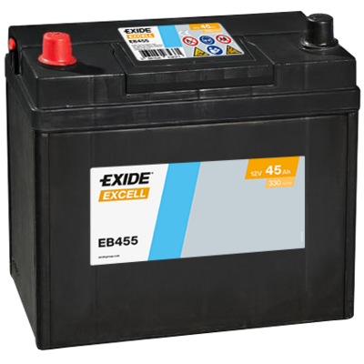 Стартерная аккумуляторная батарея EXIDE EB455