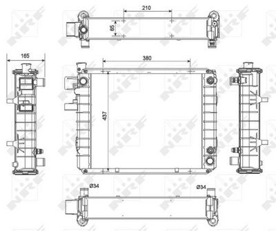 Radiators, Motora dzesēšanas sistēma NRF 52298