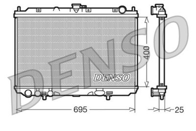 Radiators, Motora dzesēšanas sistēma DENSO DRM46016