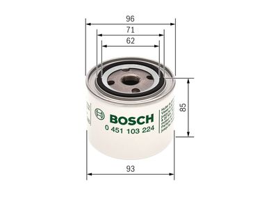 Eļļas filtrs BOSCH 0451103224