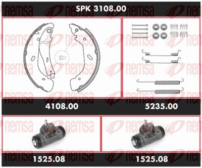 Bremžu komplekts, Trumuļu bremzes REMSA SPK 3108.00