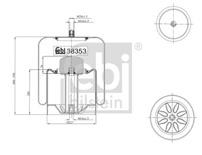 Pneimoatsperes spilvens, Pneimopiekare FEBI BILSTEIN 38353