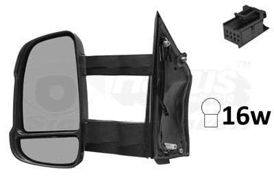 Наружное зеркало VAN WEZEL 1651827