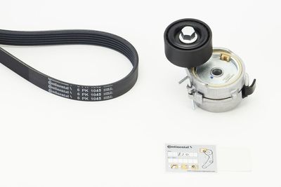 Ķīļrievu siksnu komplekts CONTINENTAL CTAM 6PK1045K4