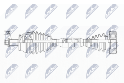 Приводной вал NTY NPW-VW-165