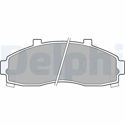 Bremžu uzliku kompl., Disku bremzes DELPHI LP1664