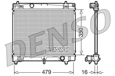 DENSO DRM50008 Radiators, Motora dzesēšanas sistēma