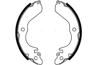 Bremžu loku komplekts KAVO PARTS KBS-6420
