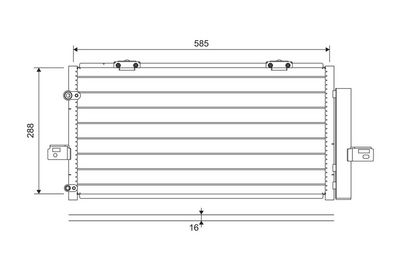 Конденсатор, кондиционер VALEO 822698