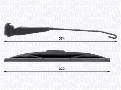 Комплект рычагов стеклоочистителя, система очистки стекол MAGNETI MARELLI 000723180435