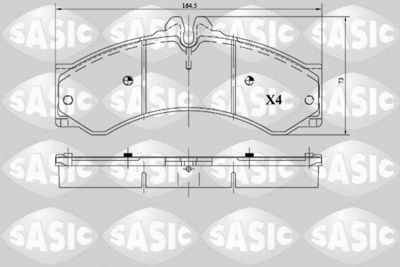 Bremžu uzliku kompl., Disku bremzes SASIC 6216087