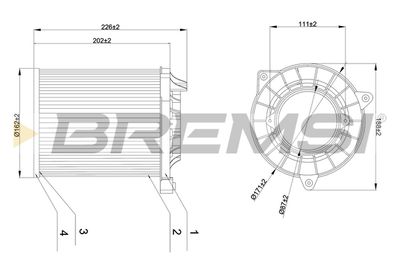 Gaisa filtrs BREMSI FA1178