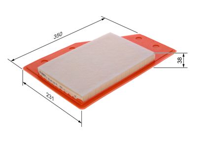 Gaisa filtrs BOSCH F 026 400 635