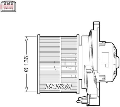 Вентилятор салона DENSO DEA10055