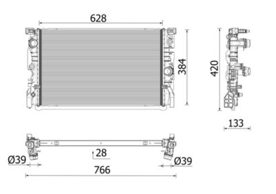 Radiators, Motora dzesēšanas sistēma MAHLE CR 2696 000P