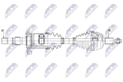 Piedziņas vārpsta NTY NPW-VW-243