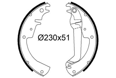 Bremžu loku komplekts VALEO 564293