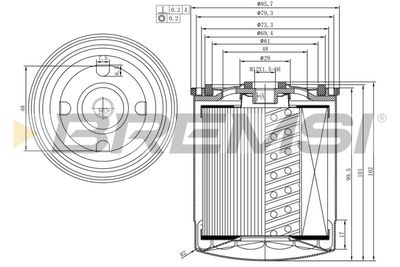 Топливный фильтр BREMSI FE1312
