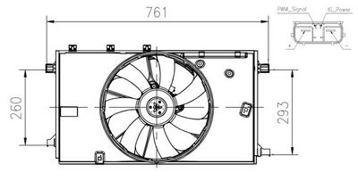 Ventilators, Motora dzesēšanas sistēma NRF 47933
