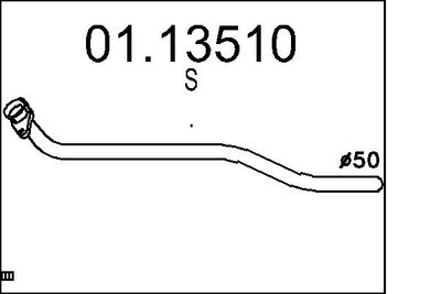 Izplūdes caurule MTS 01.13510
