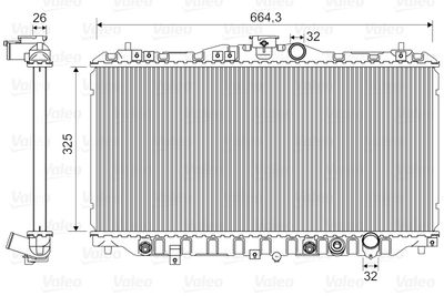 Radiators, Motora dzesēšanas sistēma VALEO 730429