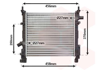 Radiators, Motora dzesēšanas sistēma VAN WEZEL 18002373